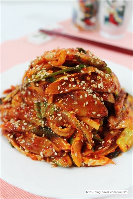 가을전어는 고소한 깨가서말..전어회무침 - 10만개의 레시피, 메뉴판키친 요리판