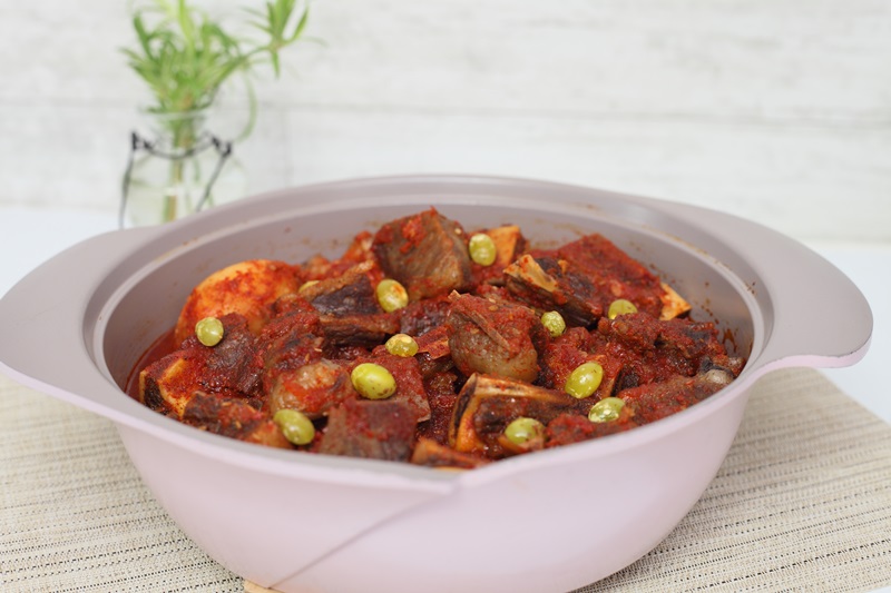 매운 갈비찜 - 10만개의 레시피, 메뉴판키친 요리판