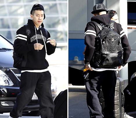 http://www.ezday.co.kr/bbs/view_board.html?q_sq_board=5825718 박재범, 코 피어싱에 문신까지 힙합 공항 패션
