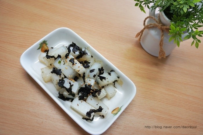 청포묵 김무침