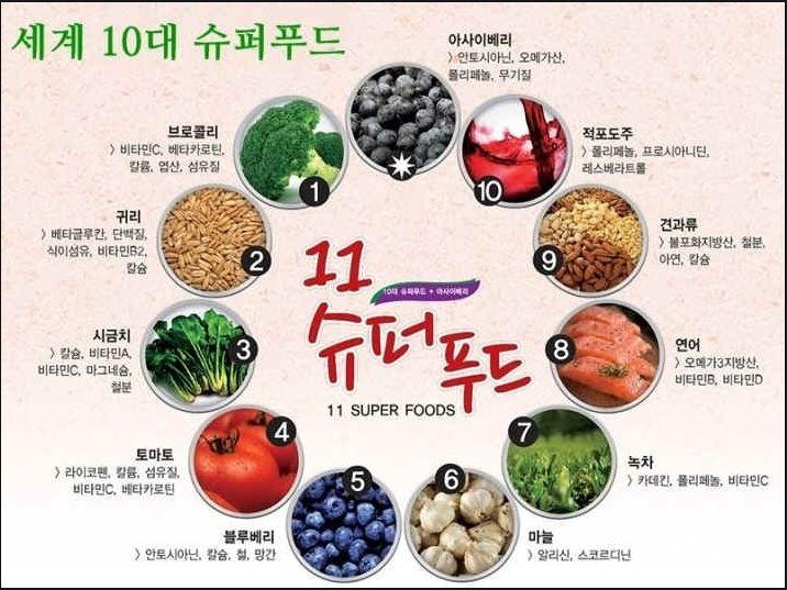 세계 10대 슈퍼푸드 / 10대 건강식품을 알아봐요!