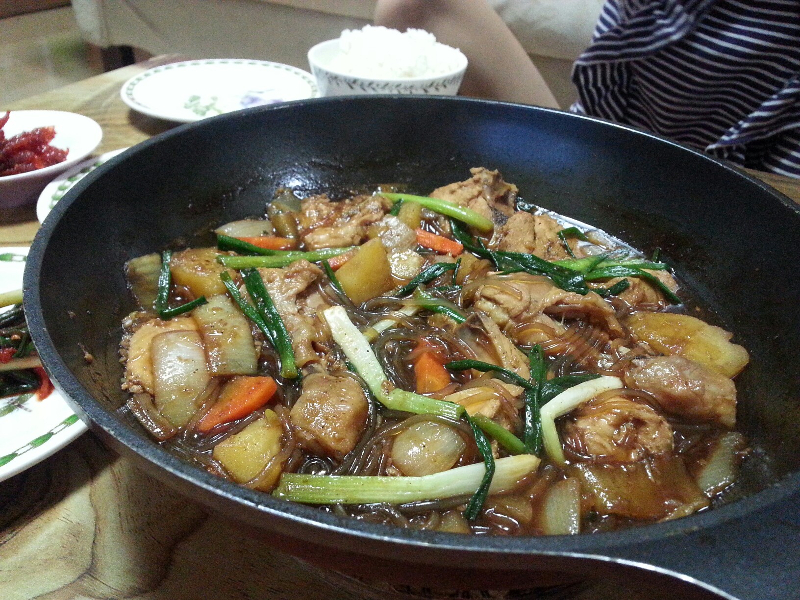 저녁은 찜닭이네요^^