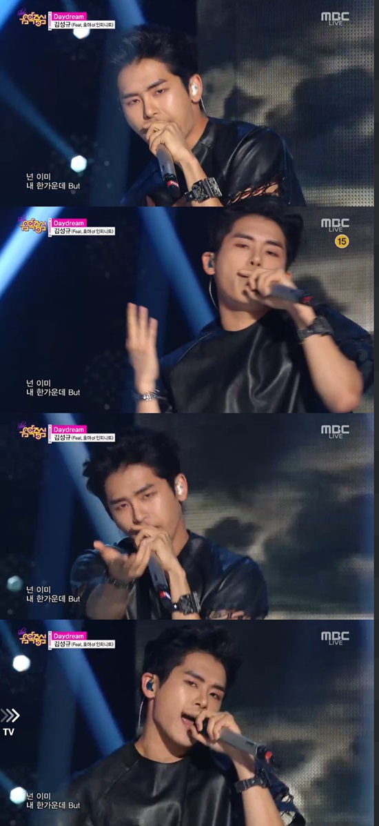 ÀÎÇÇ´ÏÆ® È£¾ß. È£¾ß°¡ 6ÀÏ ¿ÀÈÄ ¹æ¼ÛµÈ MBC '¼î! À½¾ÇÁß½É'¿¡ ¿À¸¥ ±è¼º±ÔÀÇ ¹«´ë¸¦ Áö¿ø»ç°ÝÇÏ·¯ ÇÇÃĸµÀ¸·Î ³ª¼¹´Ù./MBC ¹æ¼ÛĸÃÄ