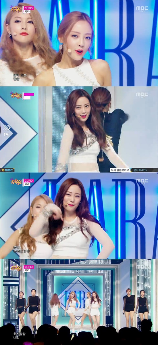 'À½¾ÇÁß½É' Ä«¶ó. °É±×·ì Ä«¶ó°¡ 6ÀÏ ¿ÀÈÄ ¹æ¼ÛµÈ MBC '¼î! À½¾ÇÁß½É'¿¡ Ãâ¿¬ÇØ ½Å°î 'Å¥Çǵå'¹«´ë¸¦ ²Ù¸ì´Ù./MBC ¹æ¼ÛĸÃÄ