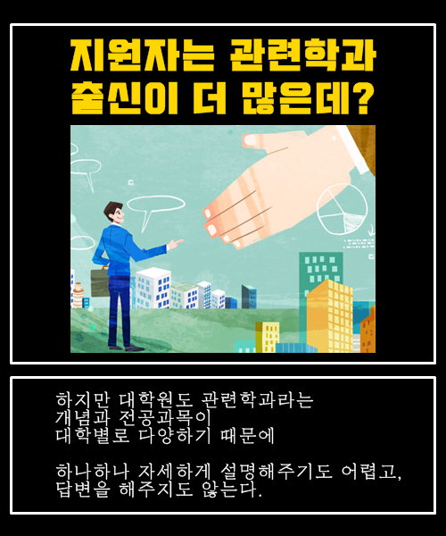 유아교육대학원 모집요강은 관련학과에 대한 안내가 없다.