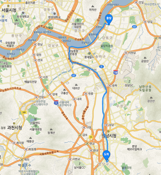  탄천 자전거길 분당 AK플라자 맛집 라이딩 코스(전기자전거)