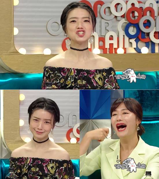 개그우먼 안영미가 지난 2월 혼인신고를 한 사실이 알려졌다. 지난 6일 방송된 '라디오스타' 방영분. /MBC '라디오스타' 제공