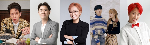 JTBC 새 예능 프로그램 '독립만세'가 MC와 출연진을 확정하고 오는 22일 첫 방송을 예고했다. /SM엔터테인먼트, 아이오케이컴퍼니, 미디어랩시소, YG엔터테인먼트, 재재 본인 제공