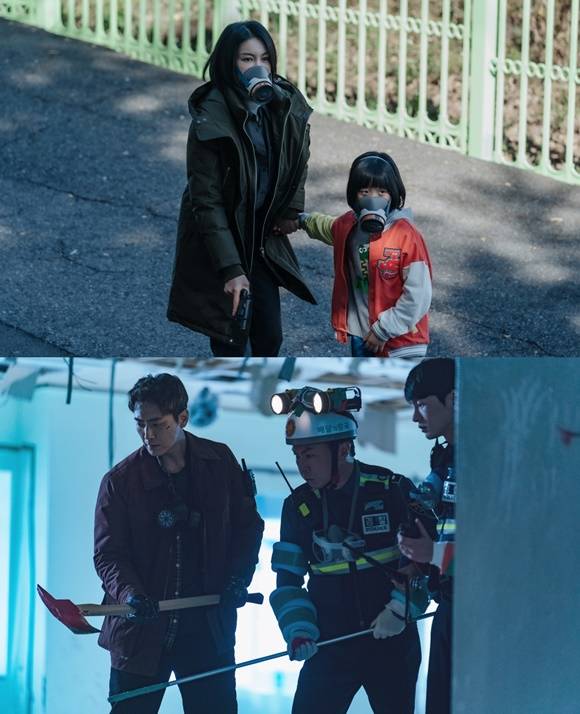 김옥빈 이예빛, 임원희 이준혁(왼쪽위부터 시계방향)이 '다크홀'로 특별한 연기 호흡을 펼친다. /OCN 제공