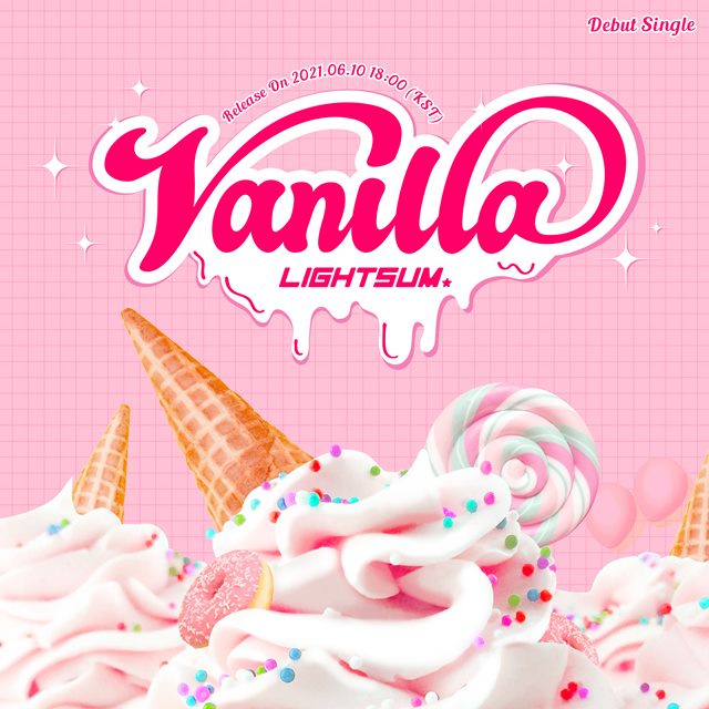 큐브 엔터테인먼트의 신인 걸그룹 LIGHTSUM(라잇썸)이 데뷔 싱글 'Vanilla'의 아트워크 티저 이미지를 공개하면서 데뷔 소식을 알렸다. /큐브 엔터테인먼트 제공